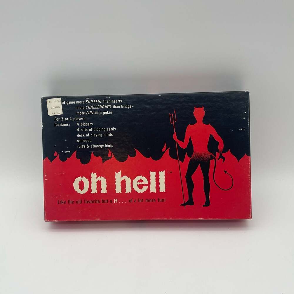 Vintage 1973 Oh Hell Board Game Cadaco Complete with Original Box and Devil Grap